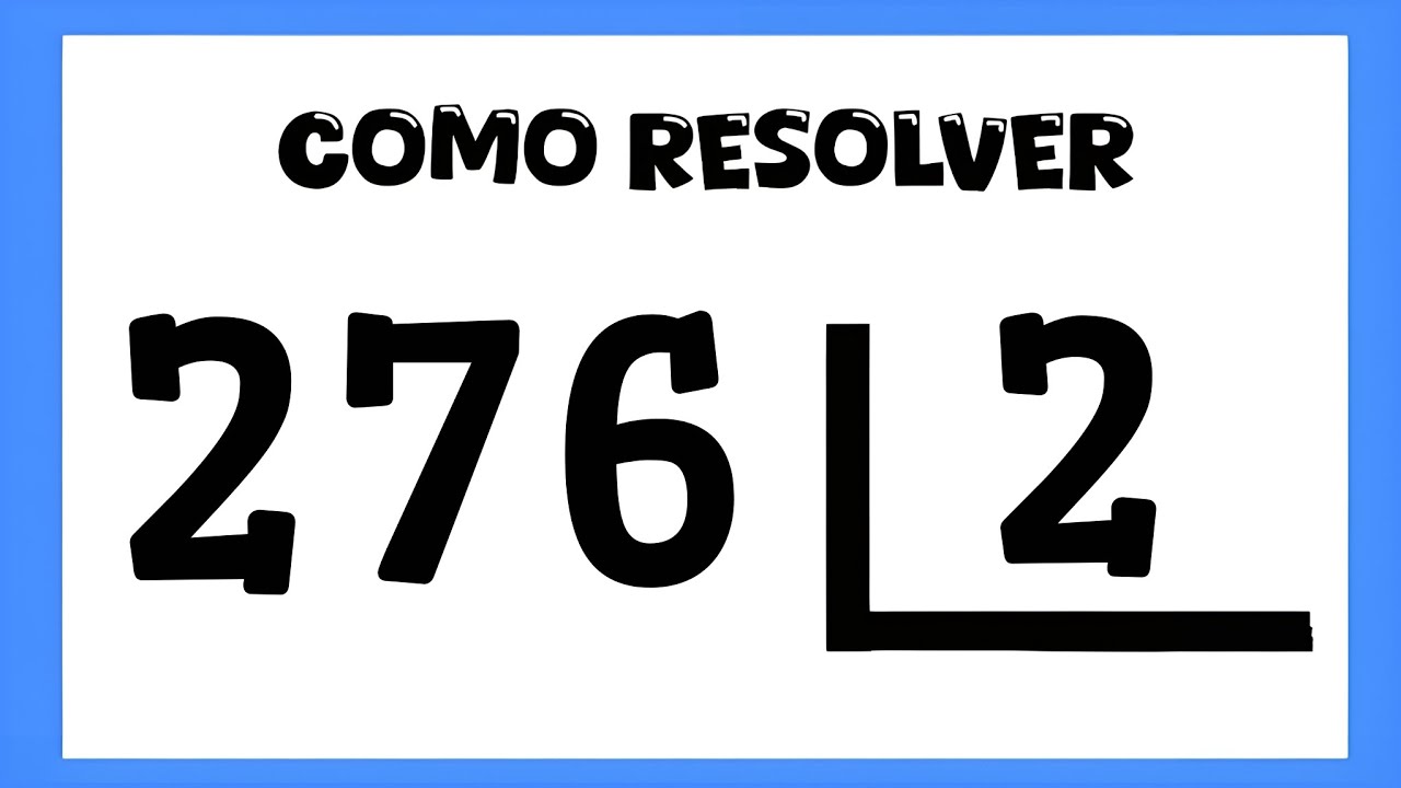 🌟 276 dividido por 2 | Como aprender divisão