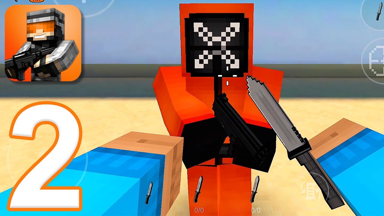 Pixel Strike 3D - Gameplay Walkthrough Part 2 - Squid Elimination Game (iOS, Android)