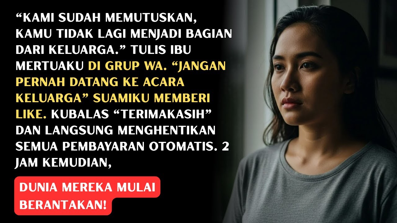 DIUSIR KELUARGA BESAR SUAMIKU, 2 JAM KEMUDIAN MEREKA PANIK SAAT SEMUA BIAYA RUMAH KUBATALKAN!