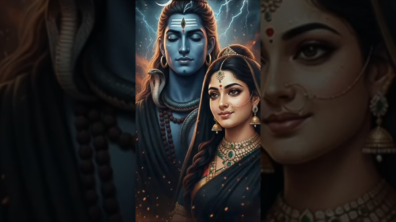 #MahadevAndGauri 🌼#SacredVibes #ShivaShaktiLove 🌙#DivinePeace 🔮