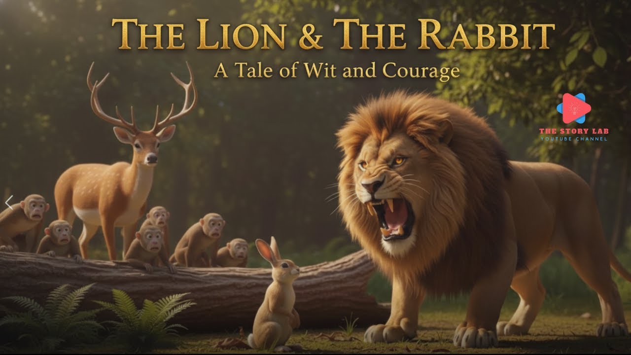 lion and rabbit
