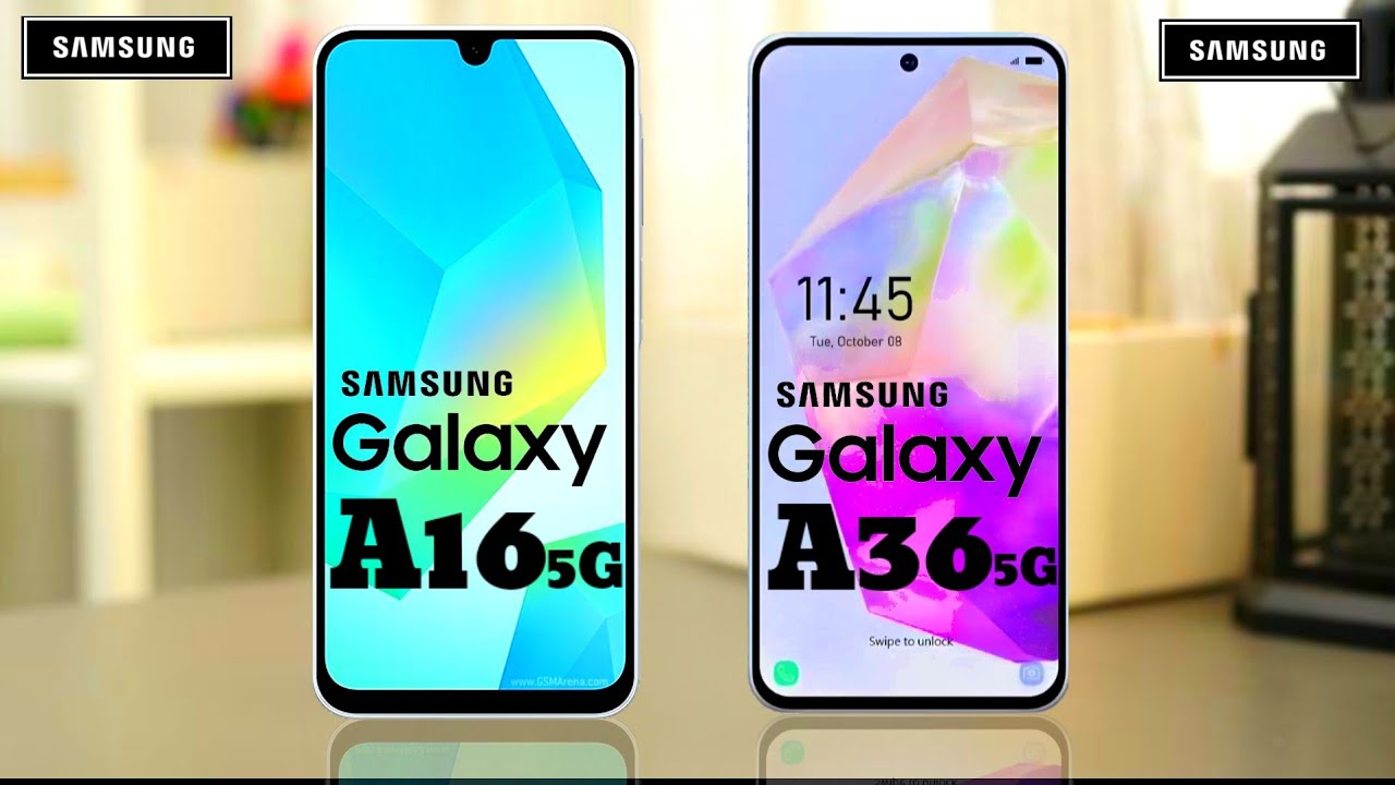 Galaxy A16 5G vs Galaxy A36 5G full comparison video review