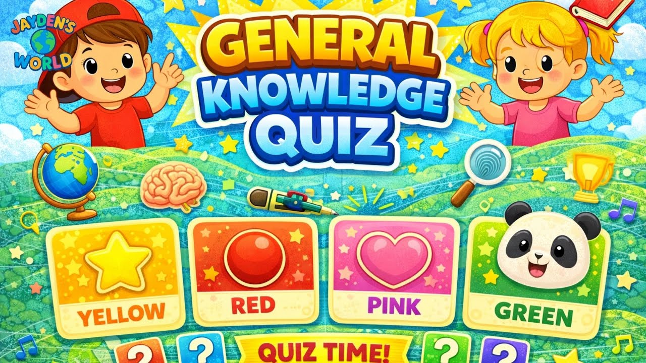 20 General Knowledge Questions for Kids | GK Quiz for Grades 3-4 | Fun Learning Challenge