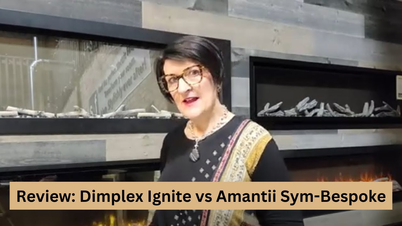 Electric fireplace review: Dimplex Ignite vs. Amantii Symmetry Bespoke #electricfireplace