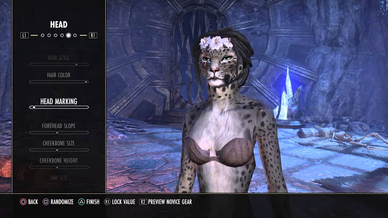 Elder Scrolls Online PS4 Character Create - Female Khajiit #ESO
