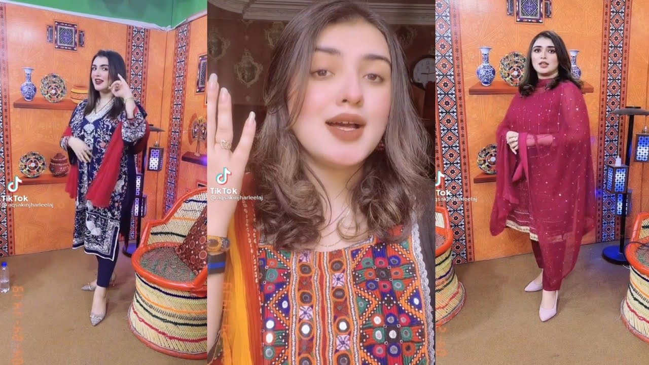 Aqsa Kinjhar Leela Jamali And Sindhi Funny  TikTok Star New Videos |  Sindhi Media