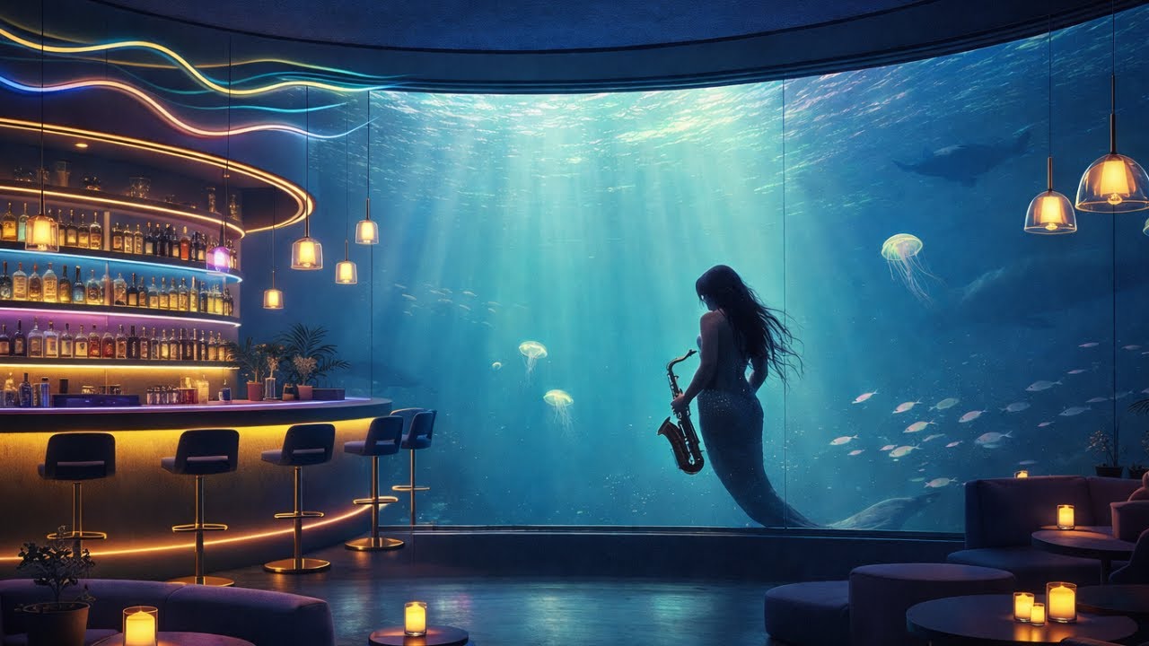 Under the Sea Saxophone Sessions 🎷 | Mermaid Lounge | Work · Focus · Chill | 1 Hour