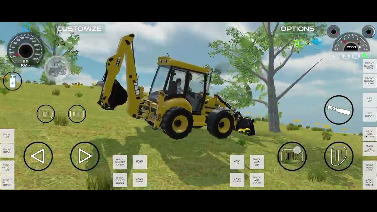 Drive JCB and Uploading 🪨🏗Stone From 