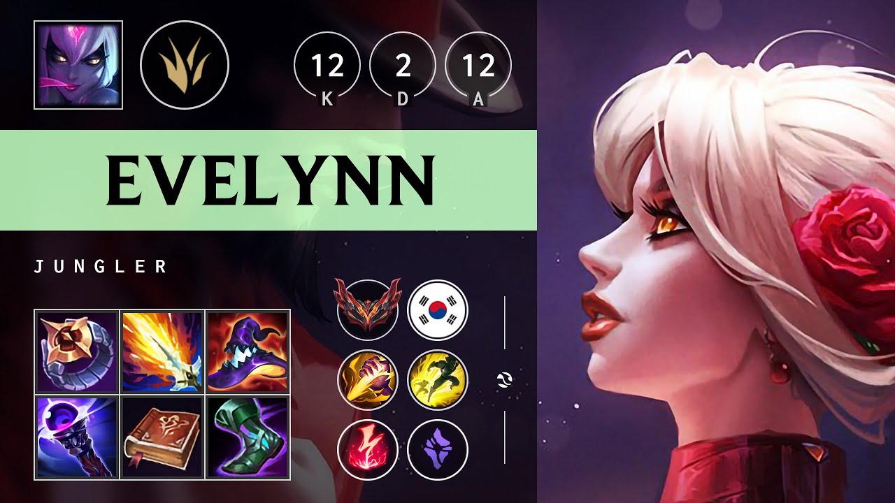 Evelynn Jungle vs Hecarim: Dominating - KR Grandmaster Patch 14.16
