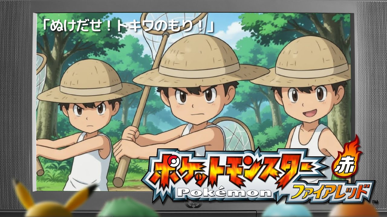 【ぬけだせ！トキワのもり！】ポケモンど素人の2人と行くポケモンFR【ポケセン禁止縛り＃2】