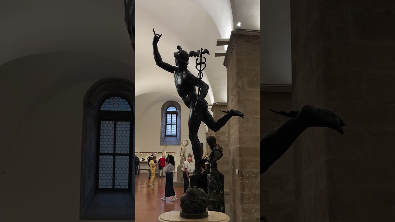 Perseus and Flying Mercury in the Bargello Museum - Florence Italy