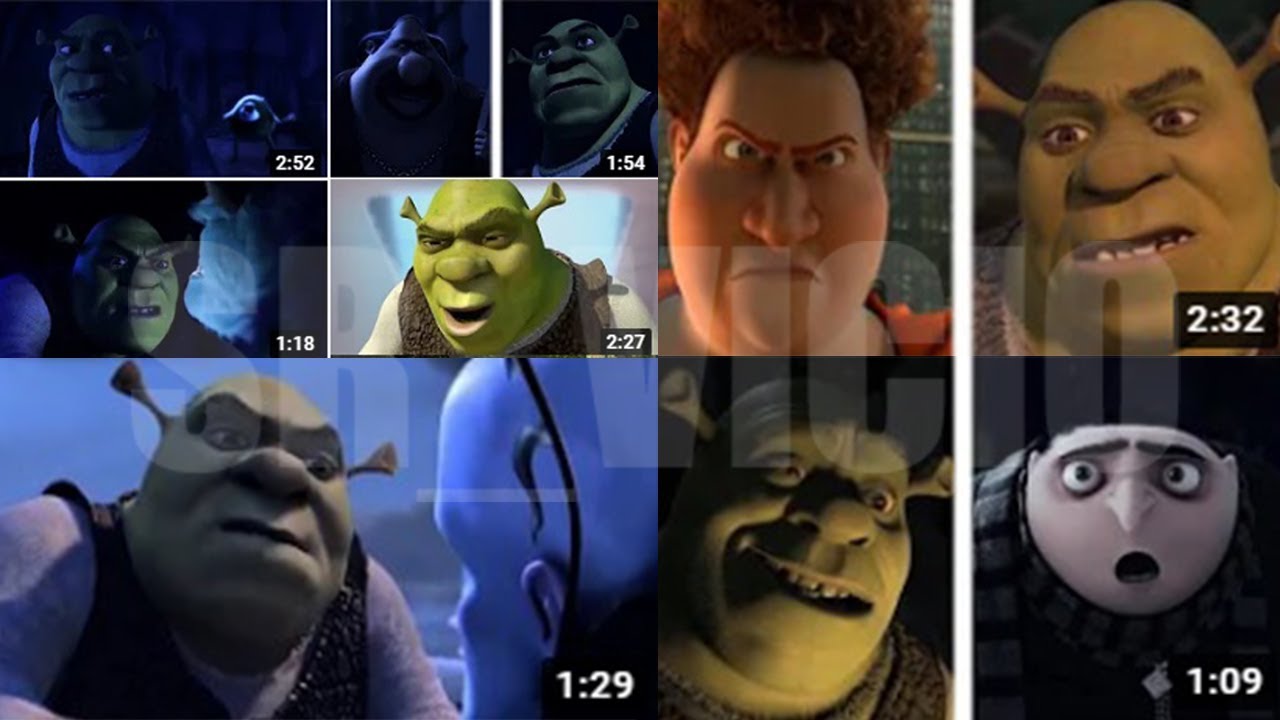 [v1.1] Shrek vs Sullivan, Vector, Mike, El Macho, Megamente, Titán y Gru (Película completa) HD