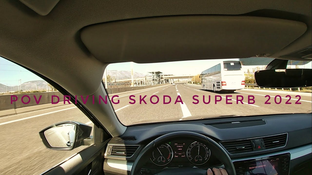 POV driving Athens International Airport to the City Center