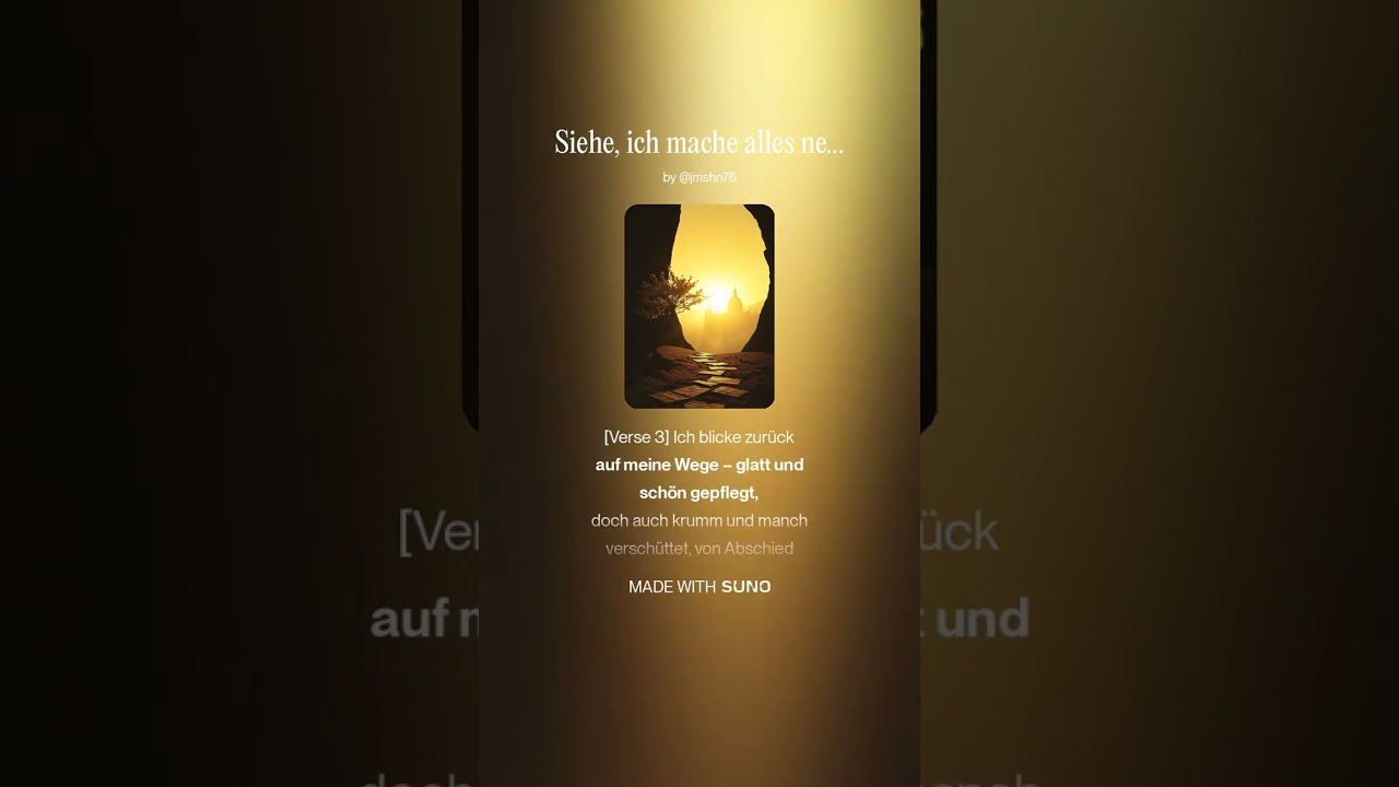 Siehe, ich mache alles neu (Pop Rock)