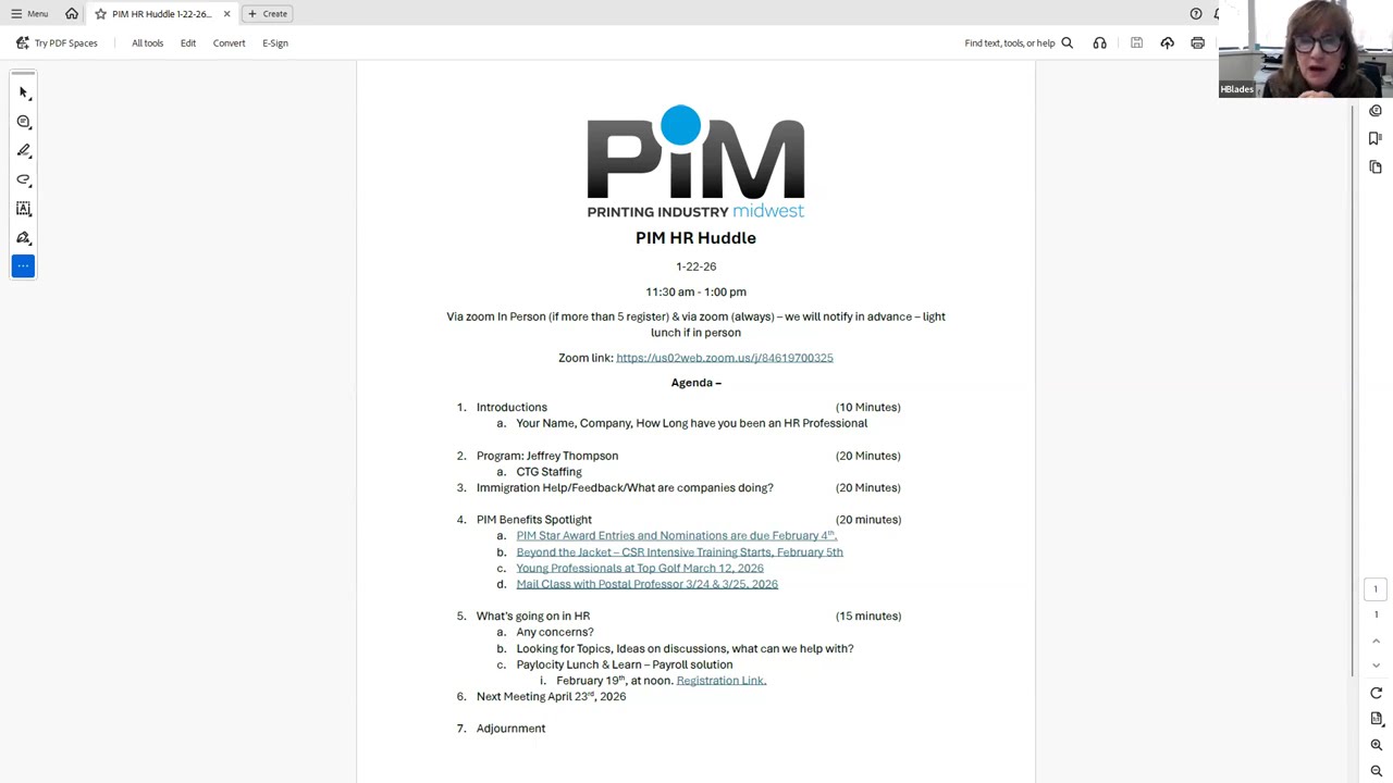 HR Huddle: 1/22/2026