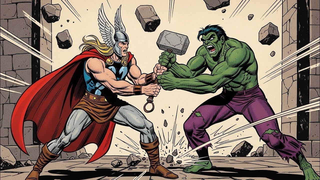 HULK vs THOR… The Winner Will SHOCK You! || #hulk #thor #fighting 
