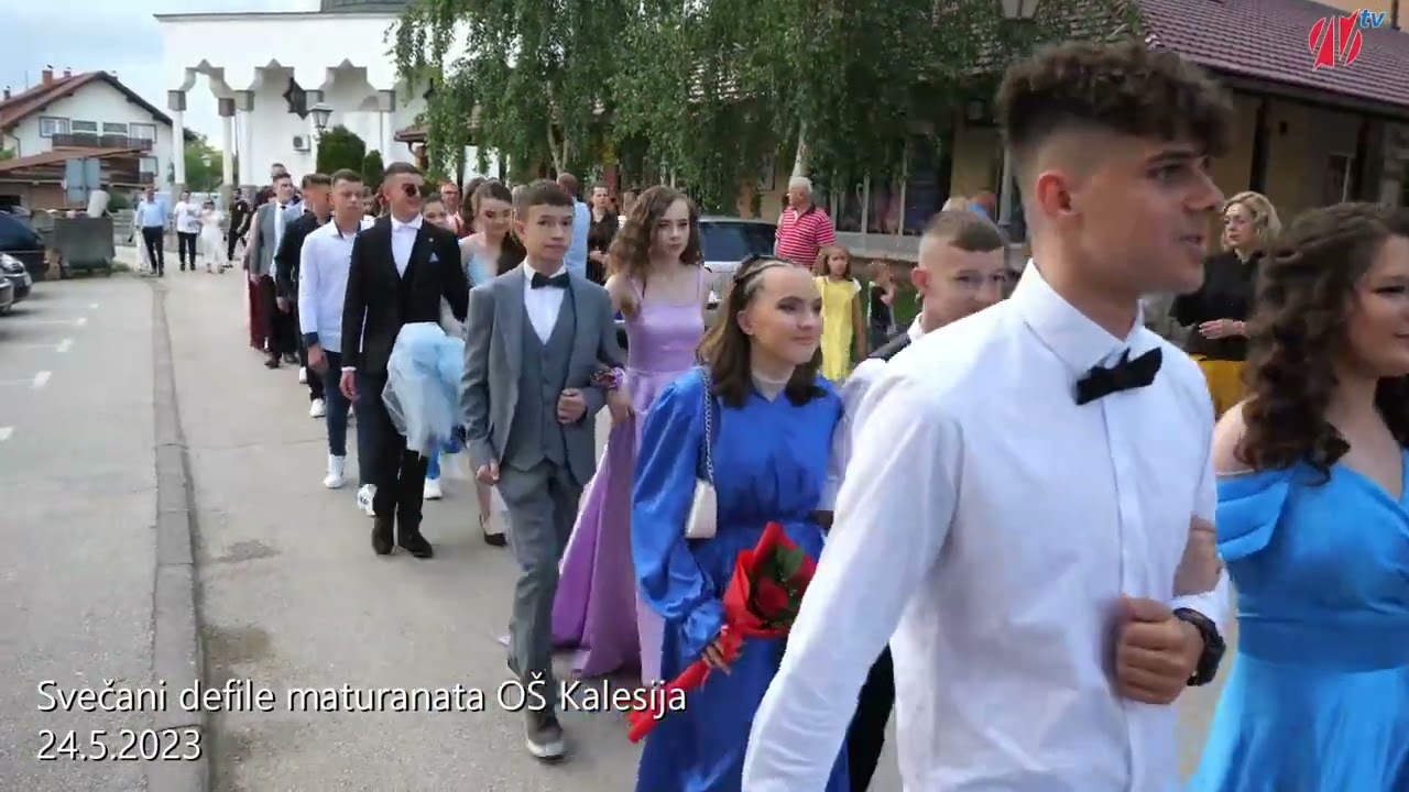 Ponos Kalesije: Defile maturanata OŠ 