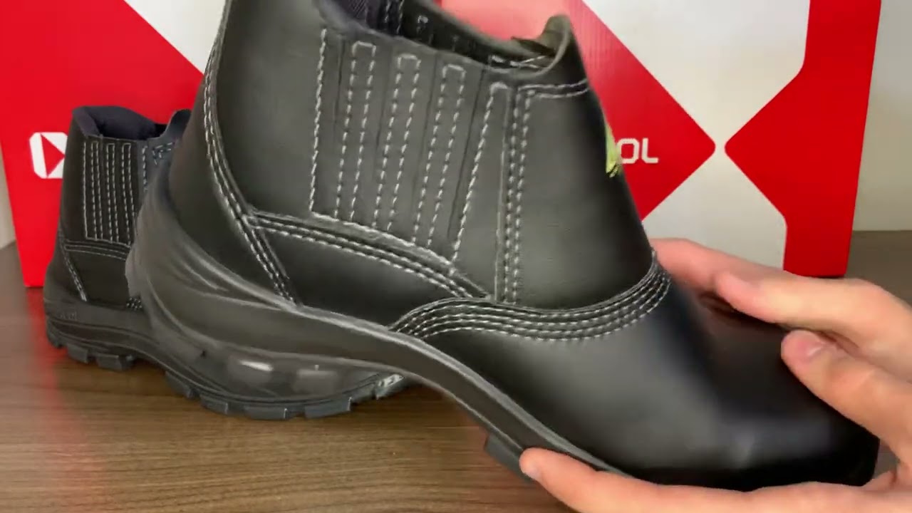 Bota Botina Bracol Bico Composite Eletricista Com Palmilha Antiperfuro em Microfibra