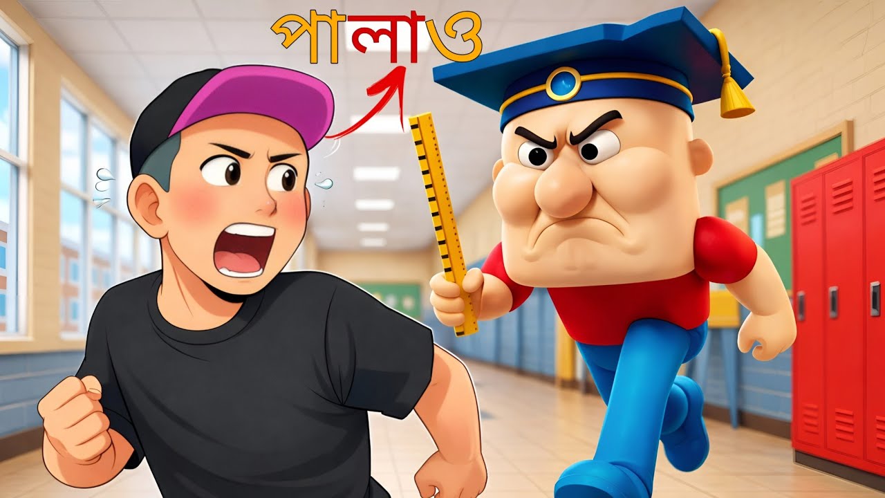 Evil Teacher School Escape in Roblox | Mulo The Gamer | Bengali Gameplay