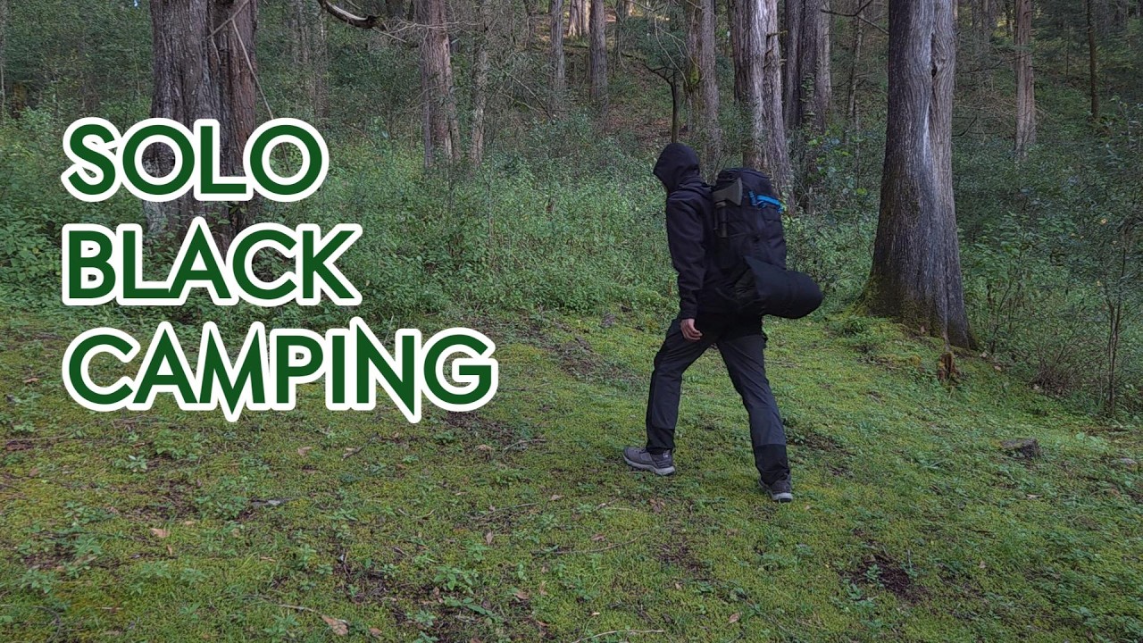Black Camping in Just 29L Minimalist & Low Profile