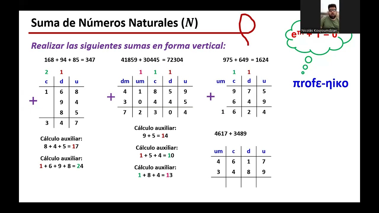 A9 ¿Cómo sumar números naturales? Nivel Intermedio