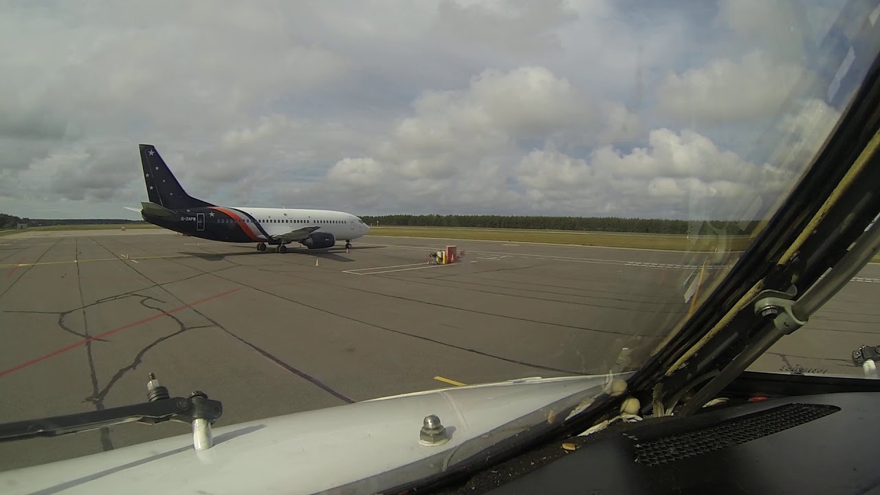 PALANGA International Airport (Lithuania , PLQ ,EYPA)-TAKE OFF-Boeing737.