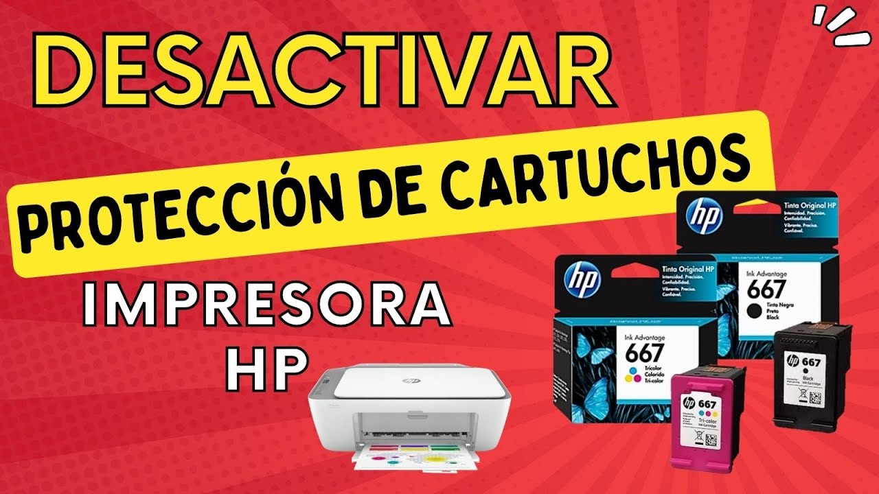 Como Quitar la Protección de Cartucho en la Impresora HP - Como Desactivar Protección Cartuchos HP
