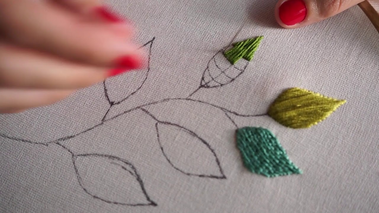 Long and Short Stitch - Hand Embroidery, Bordados a mano