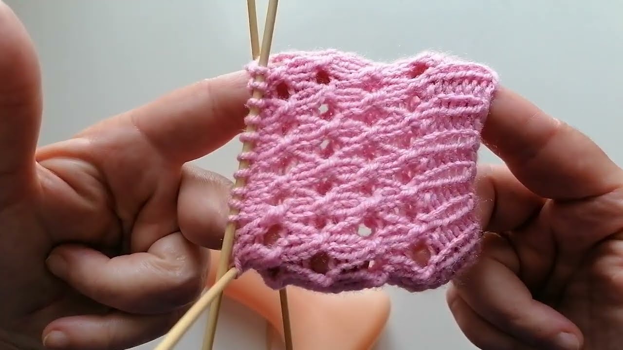 Strickmuster in Runden, sehr einfach! 😻