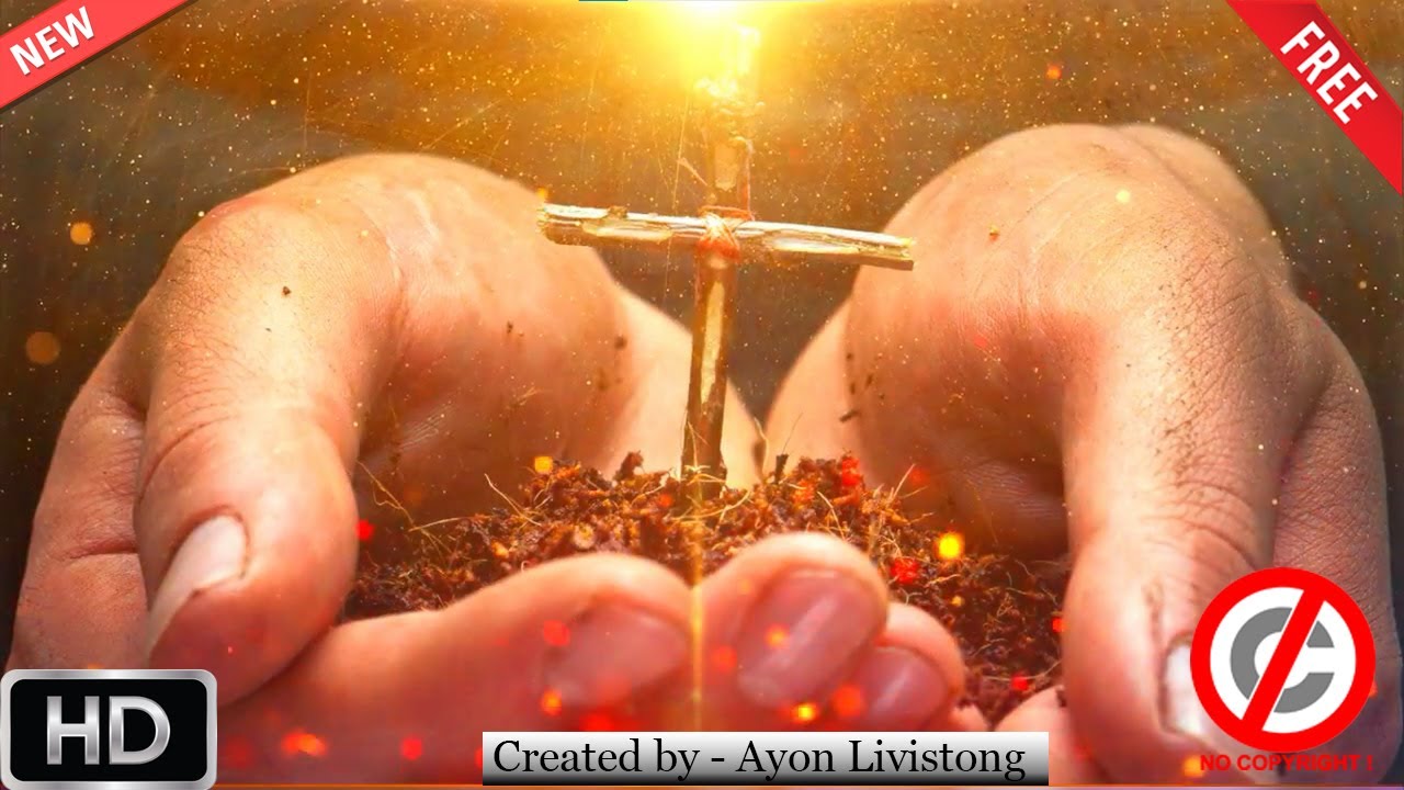 213, Free Christian Loop Background Video HD No Copyright / Cross in Hand / Christian Background