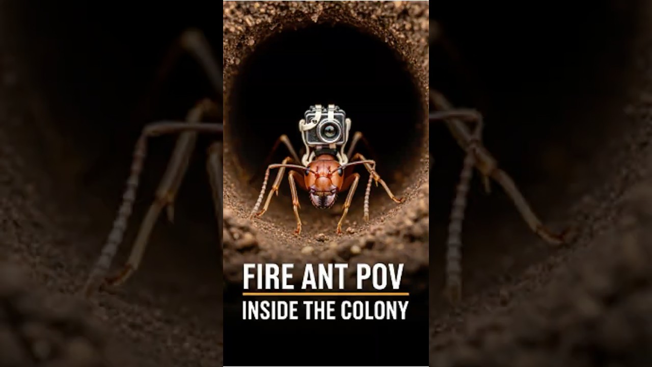 Mounted on a Fire Ant: Real POV Inside a Living Underground Colony 🐜