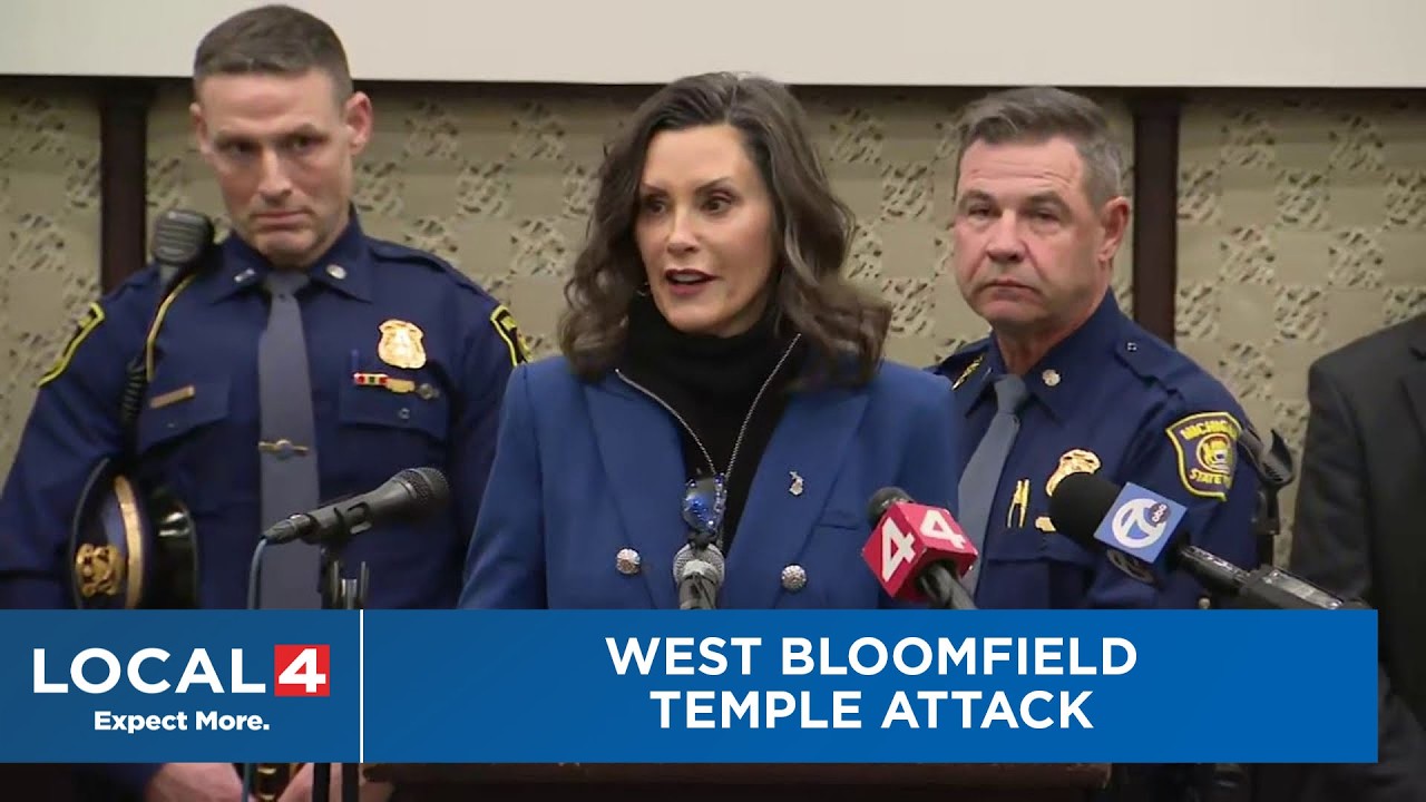 Gov. Whitmer, Sen. Slotkin, community leaders give update on West Bloomfield temple attack