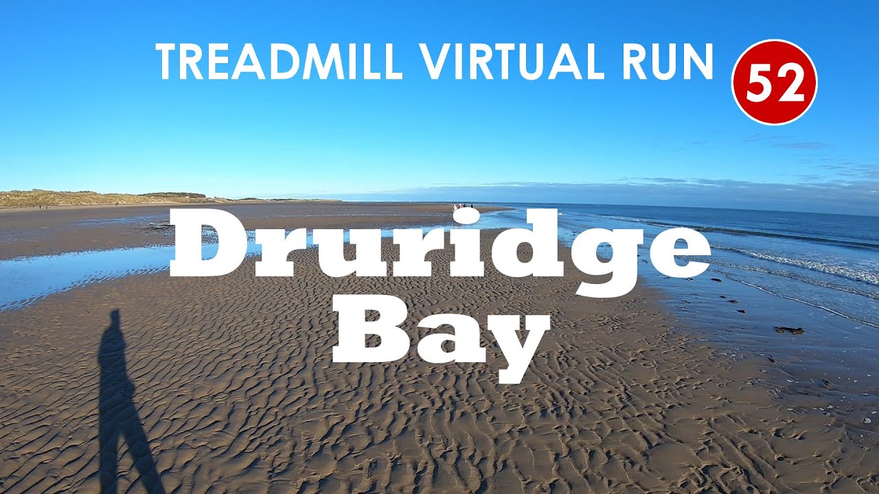 Treadmill Virtual Run 52: Druridge Bay, Northumberland, UK