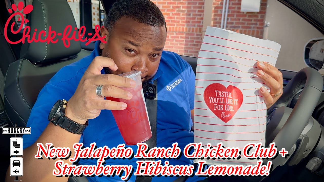 Chick-Fil-A Has A New Jalapeño Ranch Chicken Club & Strawberry Hibiscus Drinks!