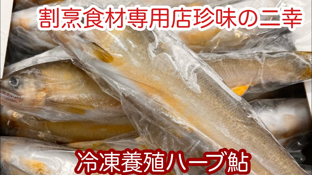 割烹食材専用店珍味の二幸。清流の女王鮎入荷しています♪ハーブ養殖鮎。