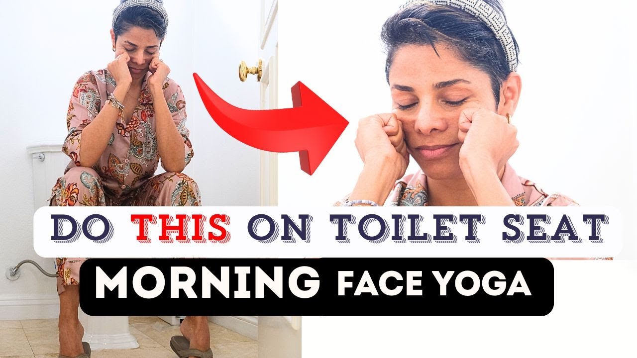 6 Face Yoga Exercises To Do First Thing In the Morning | Lift Sagging Face and Neck