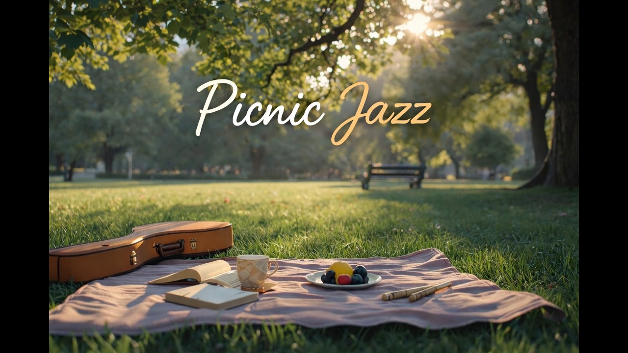 Picnic Jazz for a Calm Day 🍓🎶｜잔잔한 오후를 위한 재즈 BGM StudyRelax