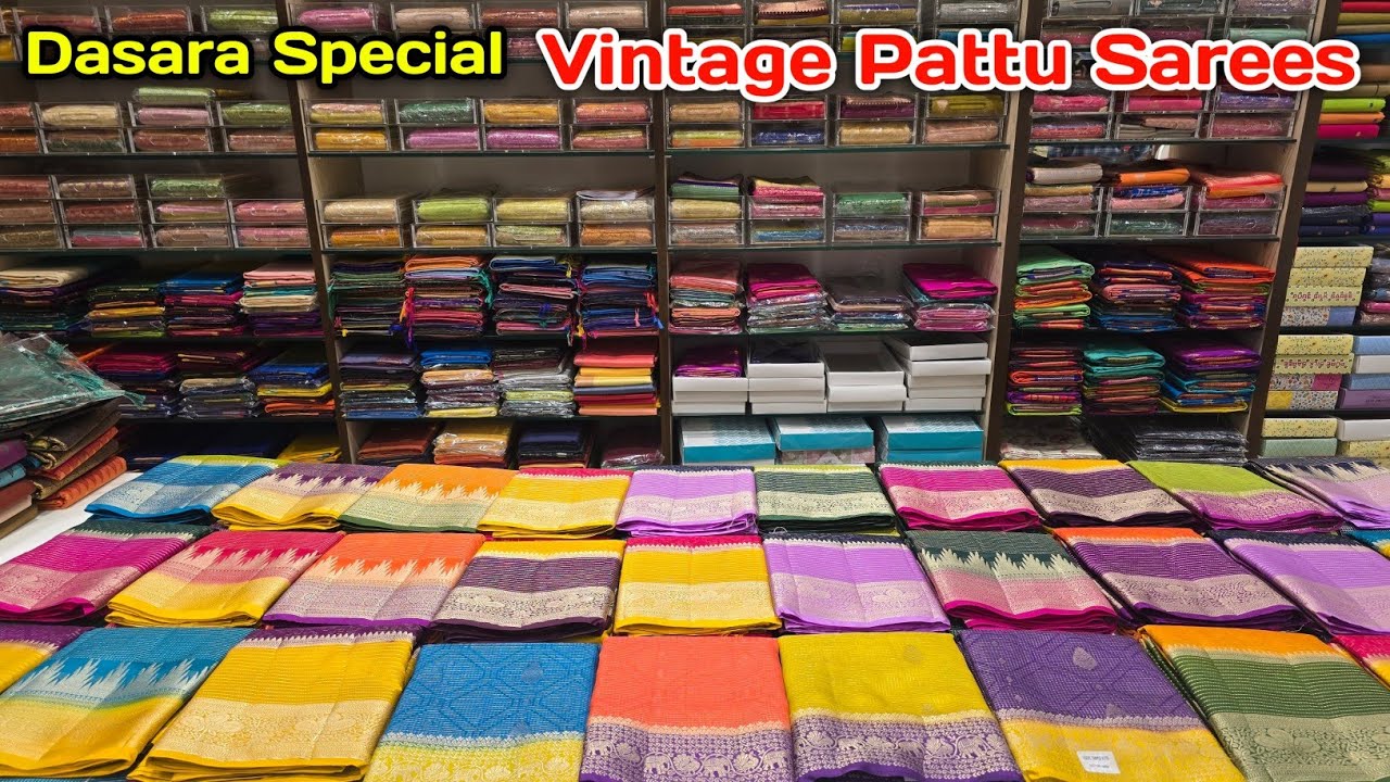 Latest Vintage Kanchi Pattu Sarees Collection | Naveen Handlooms #saree​ #silk​ #pattusarees​ 