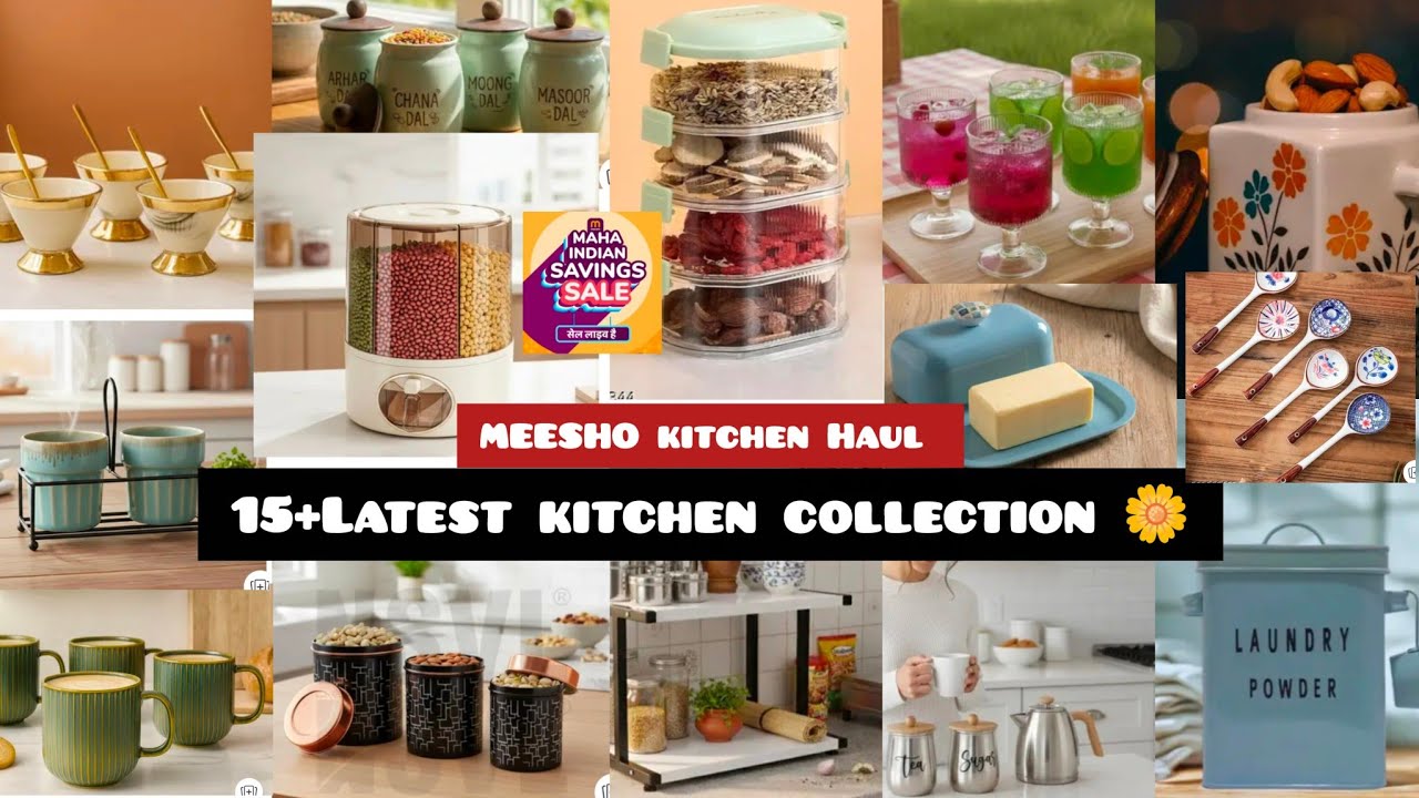 15+ Pinteresty Kitchen Collection 🌼 upto 80% Meesho MaHa sale|| Meesho kitchen Haul #kitchen #sale 