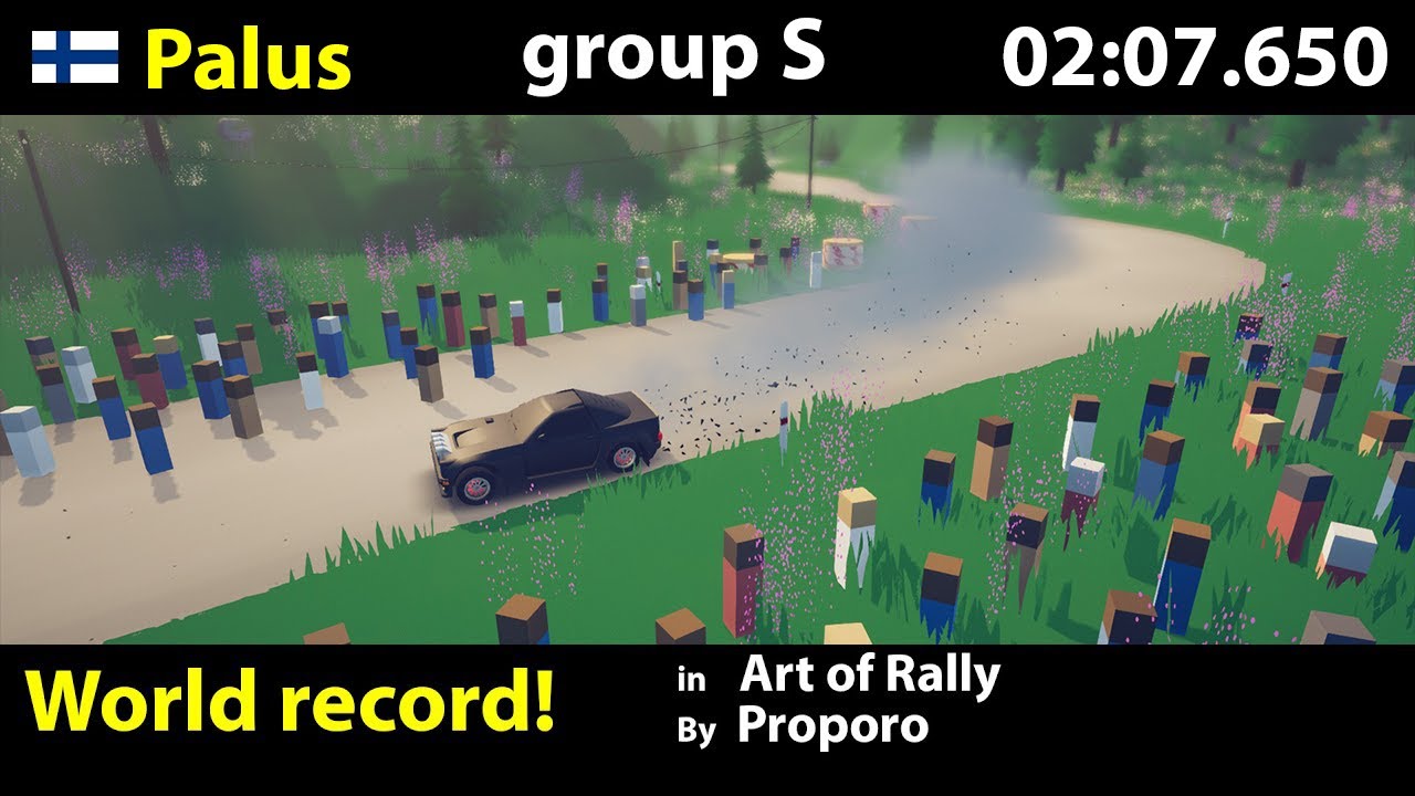 Art of Rally world record Palus group S 02:07.650
