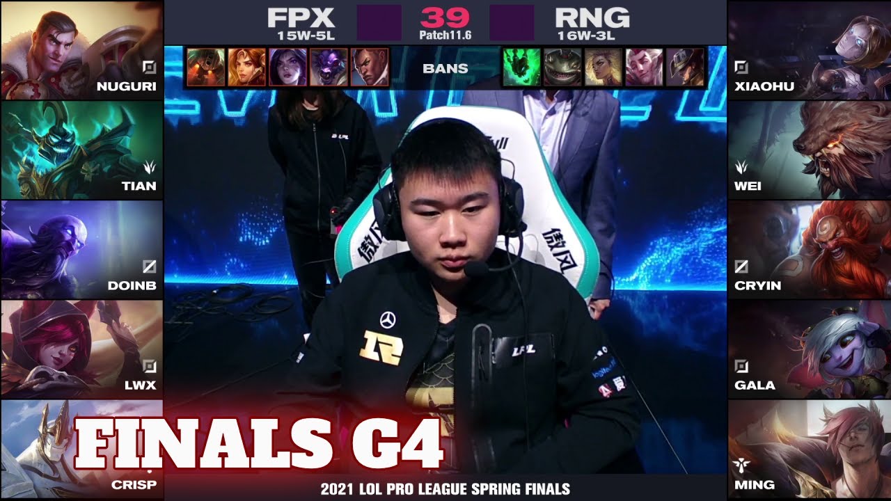 FPX vs RNG - Game 4 | Grand Finals LPL Spring 2021 playoffs | FunPlus Phoenix vs Royal Never Give Up