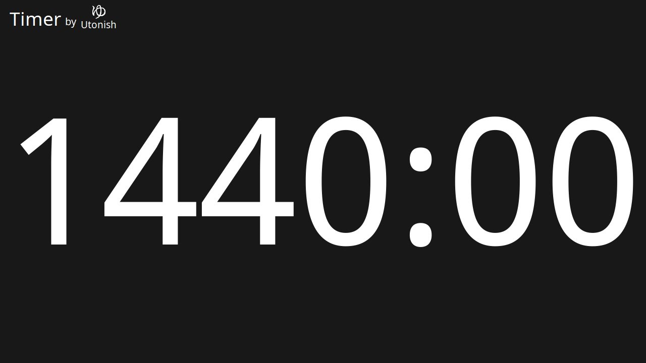 1440 Minute Countdown Timer
