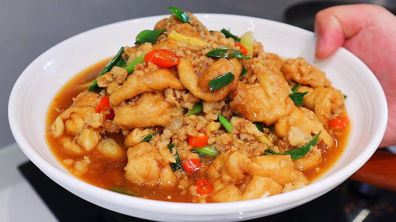 巨巨巨下饭的豆泡烧肉末，吃的时候小心爆汁！
