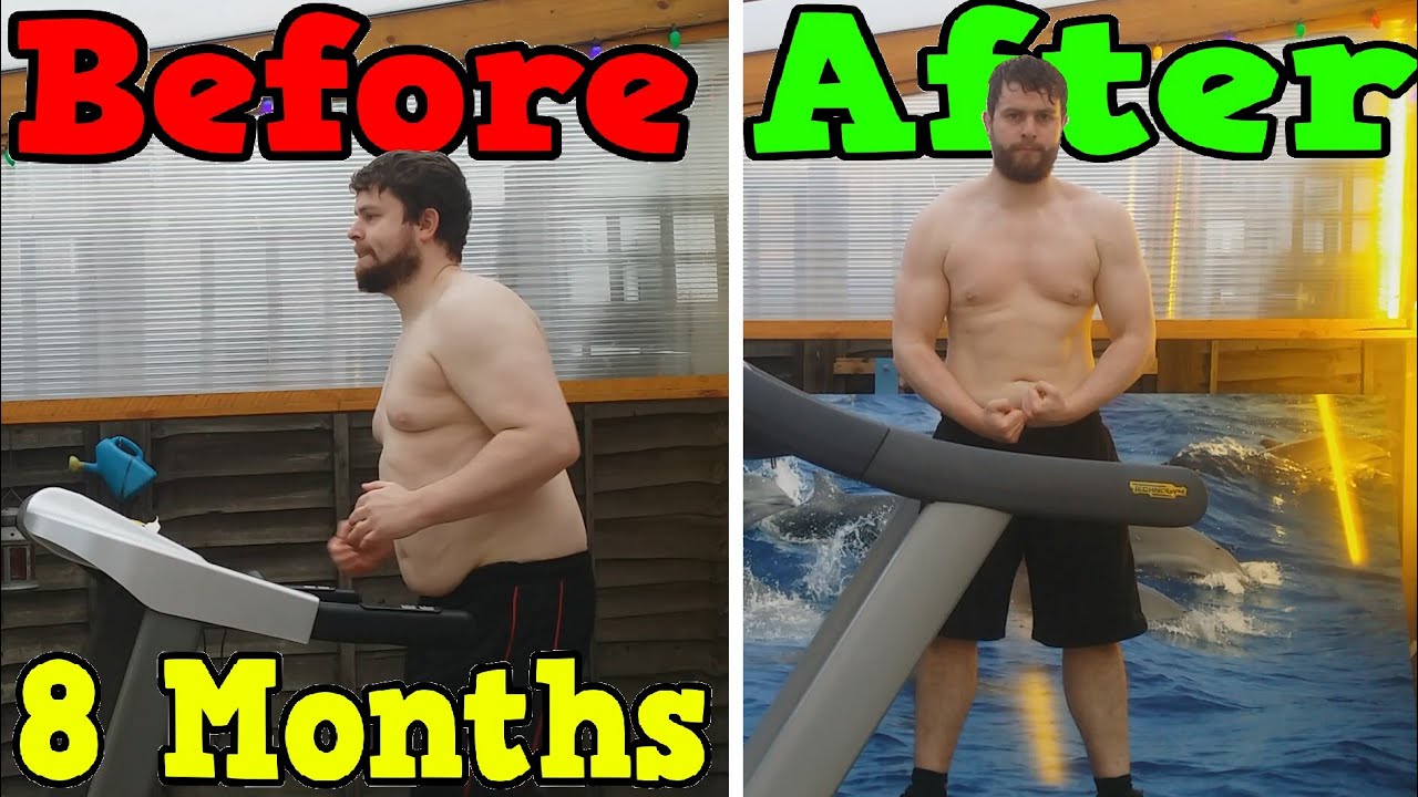 Running Every Day for 8 Months (Weight Loss Time Lapse)