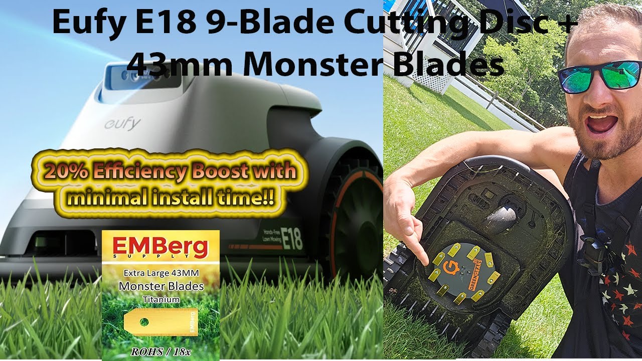 Eufy E18/E15 - Best DIY Mod - 9 XL Cutting Blades! - *20% Faster Cut*