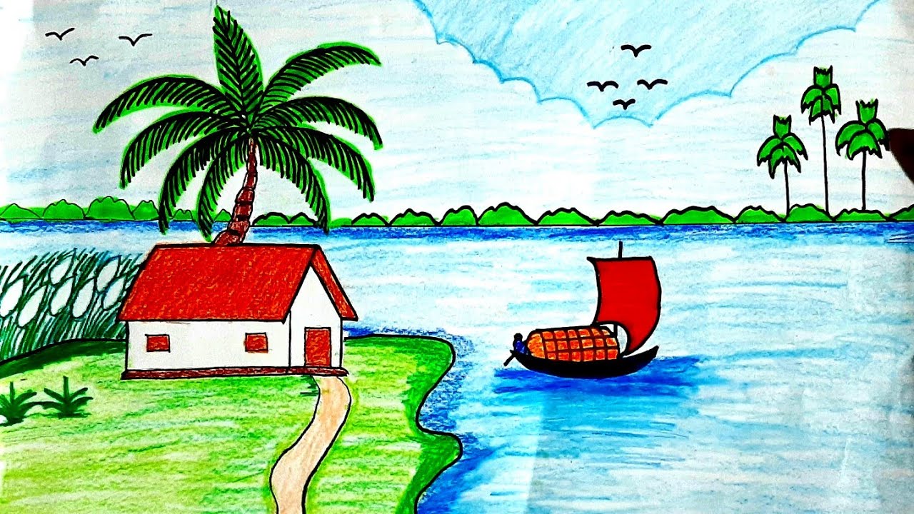 Easy drawing 24 drawing step by step easy beautiful