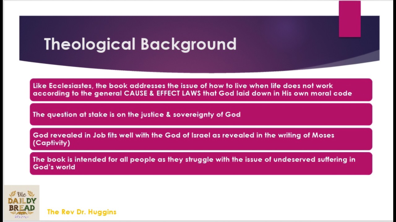 Theological Exploration of the book of Job