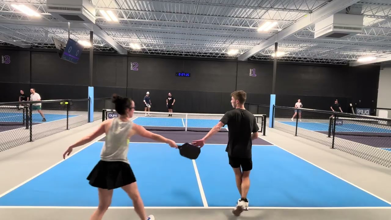 4.5 pickleball open carolyn and Kory vs Jake and Joe game 3
