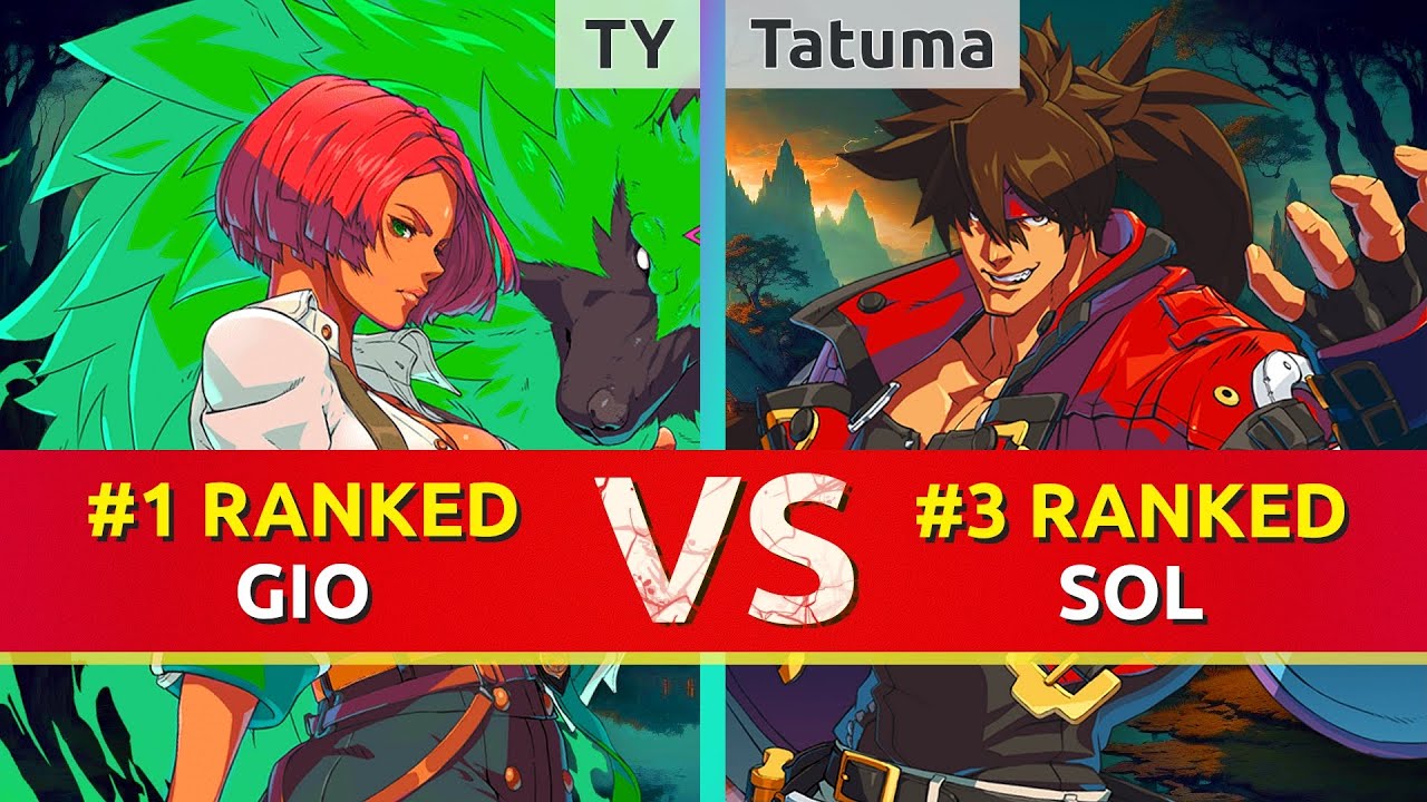GGST ▰ TY (#1 Ranked Giovanna) vs Tatuma (#3 Ranked Sol). High Level Gameplay