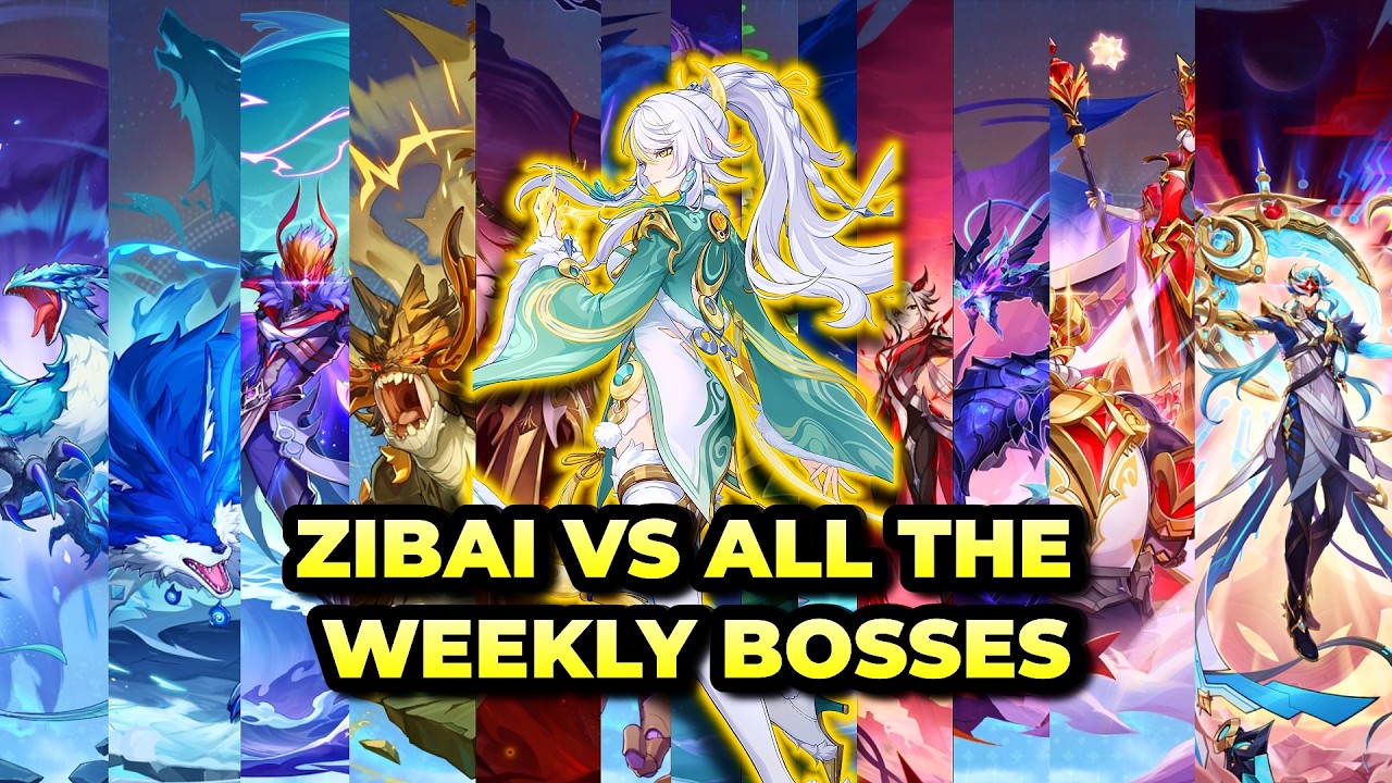 Zibai Deleting Every Weekly Bosses in Genshin Impact